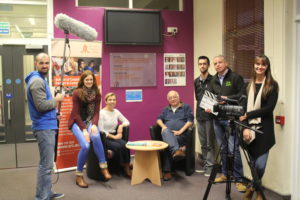 Video Production class members, tutor and course co-ordinator pictured at Southern Regional College's Banbridge campus